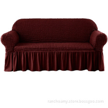 Customized hot sale strech decoration 3 seater sofa